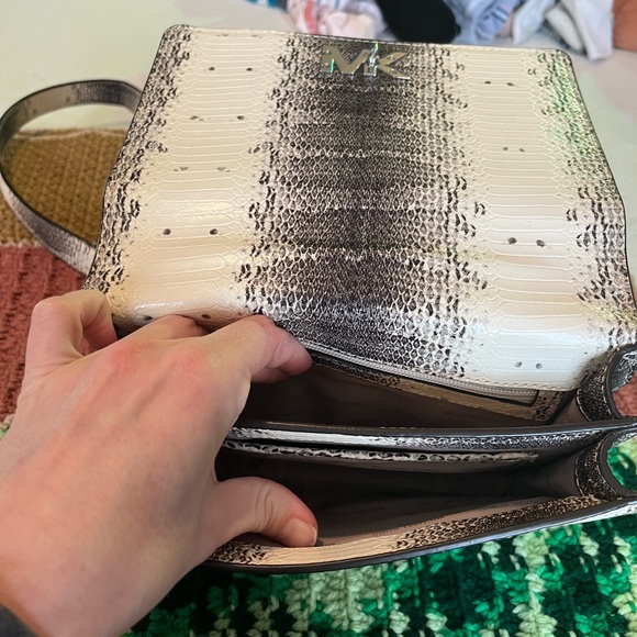 Michael Kors Snakeskin Crossbody Bag - Picture 8 of 13